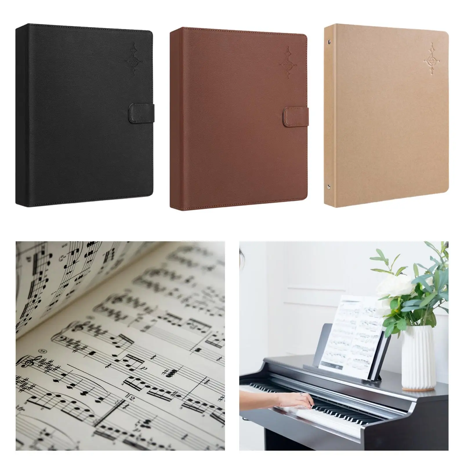 Imagem -04 - Multifuncional Music Sheet File Holder Sturdy Folha Piano Nota Organizer Office Worker Home School Estudantes