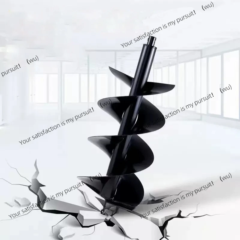 Drill Garden Set Steel Gardening Punching Tool, Spiral Rod Loosen Soil Dig Hole Sow Flowers and Plants