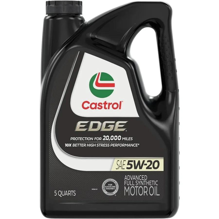 

EDGE 5W20 Advanced Full Synthetic Motor Oil 5 Quarts for HighPerformance Engines in Extreme Temperatures and HeavyDuty Driving