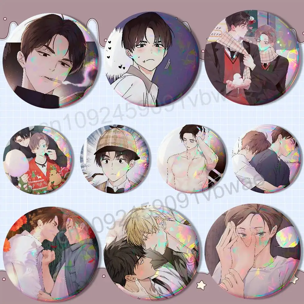 

Sweetness 4 Week Lovers Badge on Backpack Clothes decoration Tinplate Round Brooch Funny Custom Gifts for Friend