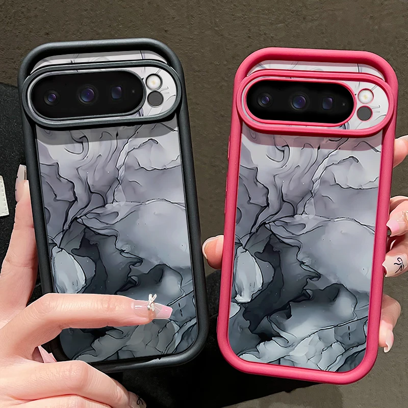 حافظة لهاتف جوجل بيكسل 10 8 7 برو بيكسل 9 10 برو XL 9A 8A 7A غطاء خلفي من السيليكون الناعم مقاوم للصدمات