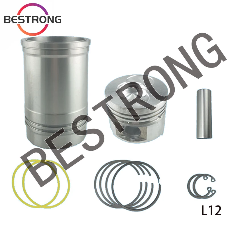 Overhaul Piston and Cylinder Liner Kit  For CHANGCHAI L12 L18 L22 L24 L28 L32 EH36 Diesel Engine Spare Parts