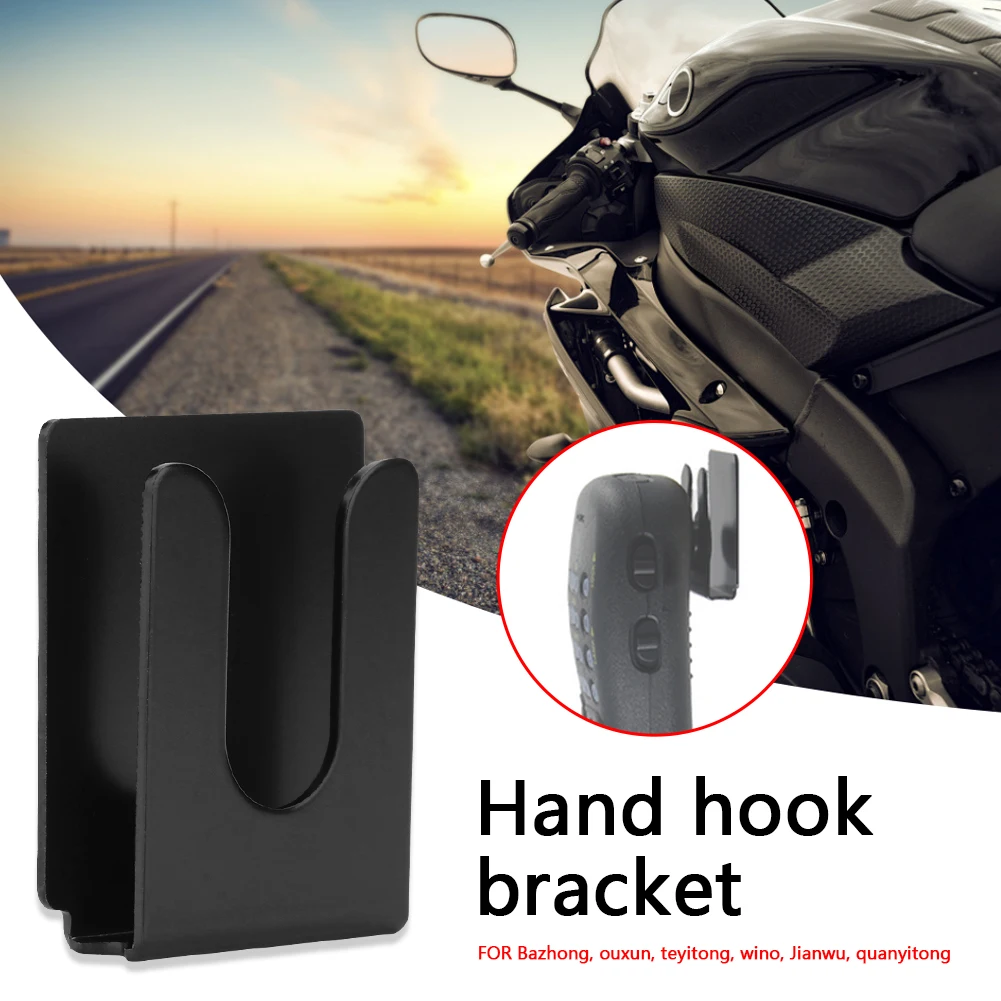 Hook Bracket Universal Motorcycle Car Handheld Microphone 3M Metal Hook Bracket Hanger for Yaesu 7900 Eurocom Handheld Stand