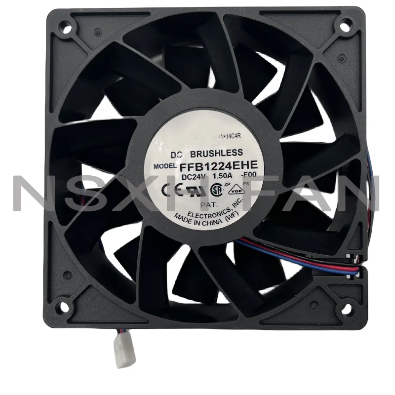 

Electronics FFB1224EHE 8F08 24V 1.50A 120x120x38mm 3-Wire Server Cooling Fan