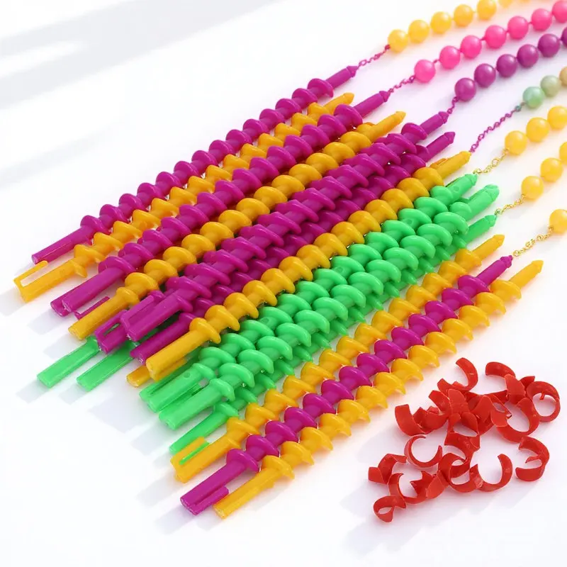 

20Pcs Hair Curlers Spiral Perm Rods Plastic Hair Rollers No Heat Flexible Curling Perm Rod for Styling Spiral Curl Rods