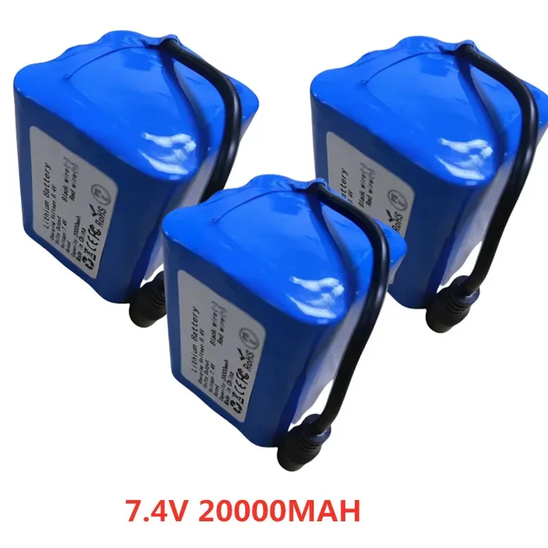7.4V 13600MAH 20000Mah Battery USB Line Car Charger For V060 160Point GPS Nesting Boat V020 Bait Boat Battery V060 Boat Battery