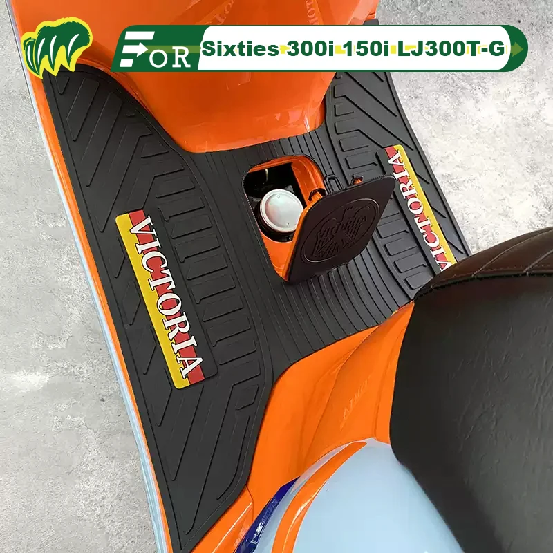 

For VICTORIA Sixties 300i 150i LJ300T-G Scooter Motorcycle Foot Mat Rubber Anti-Skid Foot Pad Floor Mat Waterproof Floor Carpet