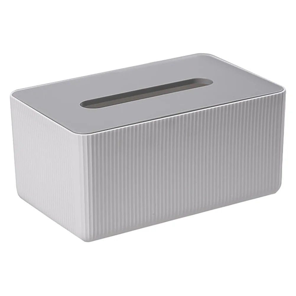 

Desktop Paper Box Napkin Storage Container Holder for Home White Tissue Case Towel Living Room