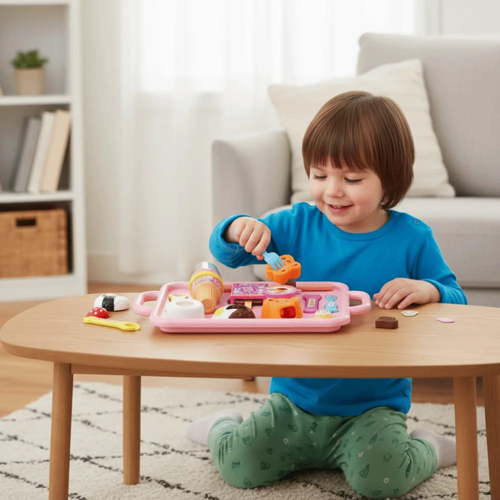 Conjunto de alimentação de pudim pequeno bearshape, modelo de simulação, lancheira, brinquedo de pudim, kawaii, dramatização, brinquedos de casa
