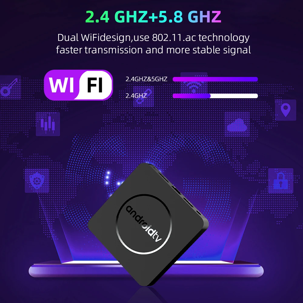 HOT Q1 8K Smart TV Box Android 13  Allwinner H313 2GB 16GB 5G Wifi BT voice assisant Media Player for various TVs image 6