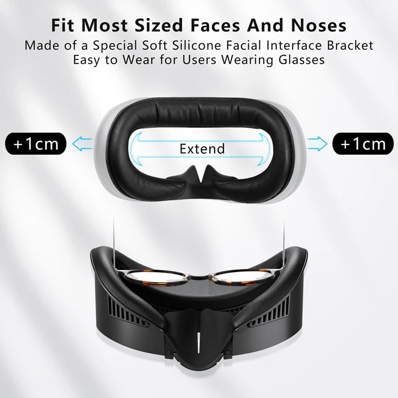 BAAG-VR Face Cover For Meta Quest 3 VR Glasses Face Mask Sweat-Proof Soft Eye Mask For Quest3 VR Accessoies