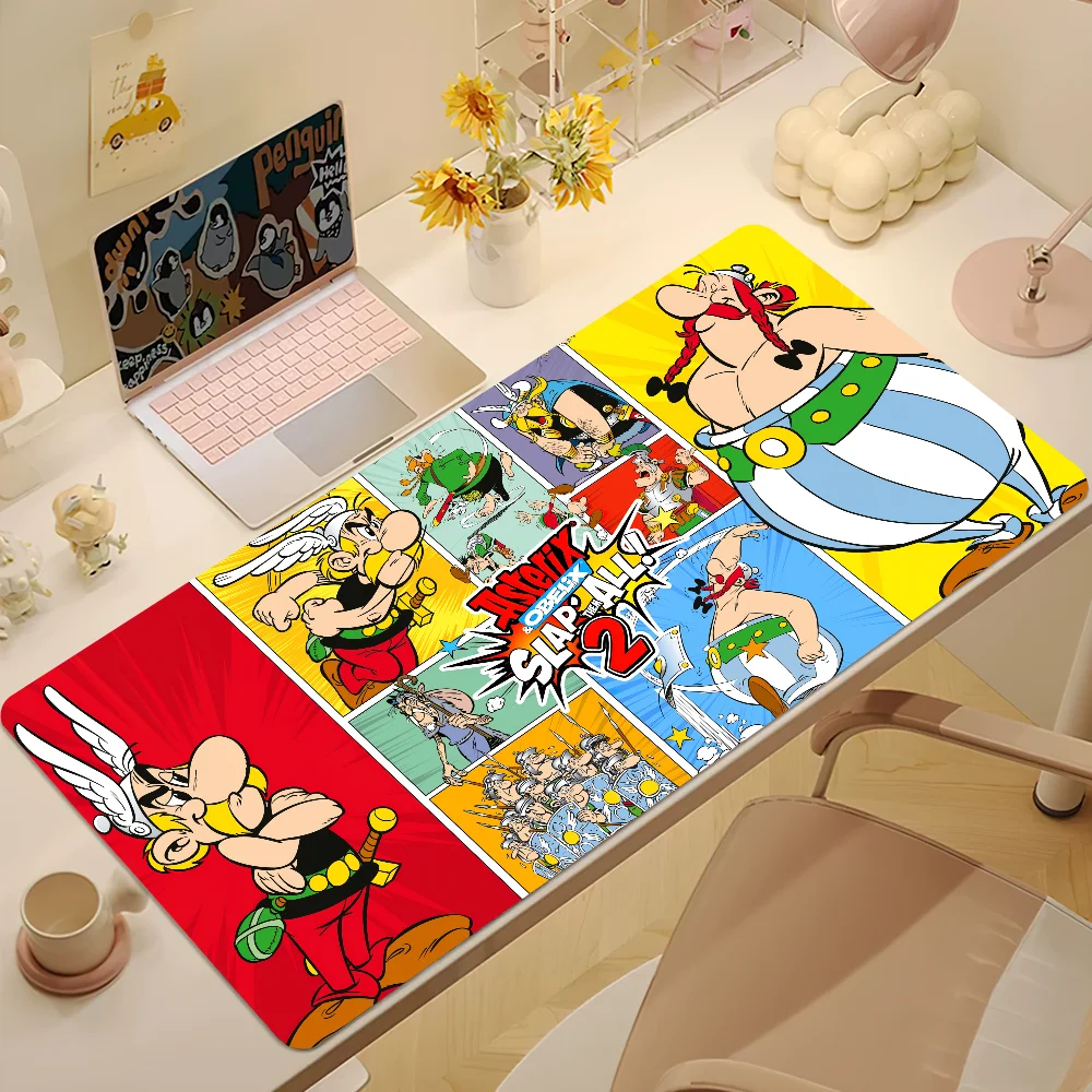 Game A-Asterix And Obelix XXXL Mouse Pad Gaming Accessories Protector Office Laptop Gamer Cabinet Non Slip