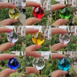 30mm Crystal Ball Ornaments Glass Lens Sphere Paperweight Photography Props Globe Figurines Crafts Home Decoration Miniature