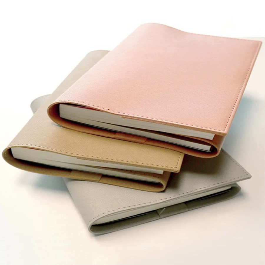 Personalized Custom Pu Leather Book Cover Bookmark Simple Notebook Leather Cover Can Hold Bibles And Give Gifts To Friends