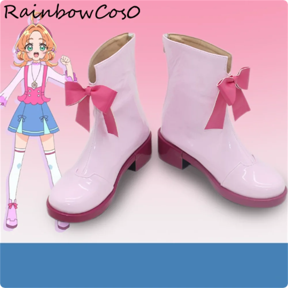 Akechi Anna Cure Answer Star Detective Precure Cosplay Shoes Boots Game Anime Halloween Christmas RainbowCos0 W5868
