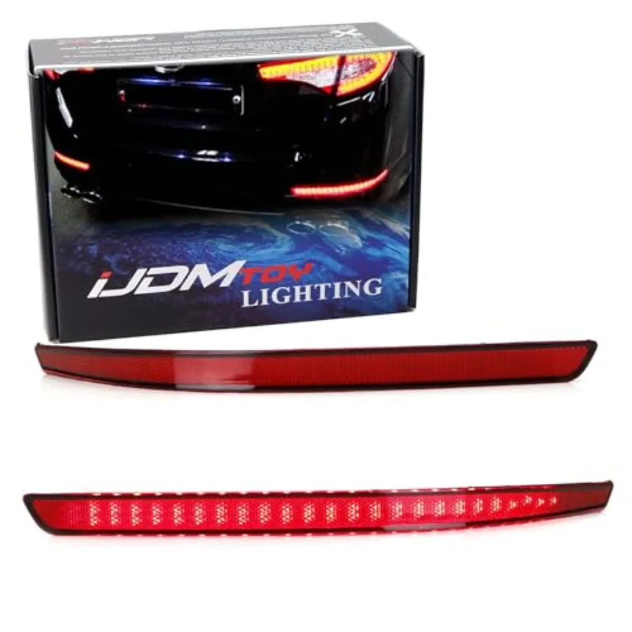 

Ярко-красные светодиодные фонари-отражатели (40 SMD) для бампера Kia Optima K5 2011-2013, совместимые с функцией задних стоп-сигналов