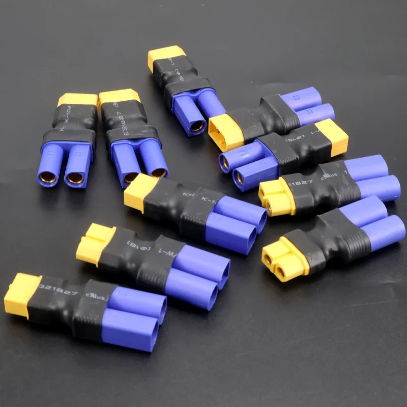 2-teiliger EC5-Stecker und -Buchse auf XT60-Stecker und -Buchse Adapter für RC FPV Lithium-Akku ESC – Detail 2