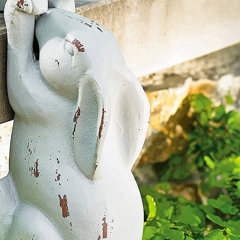 Easter Decorations Easter Centerpiece Hand-Painted Easter Eggs Bunny Centerpiece Tabletop Easter Resin Figurine Decor