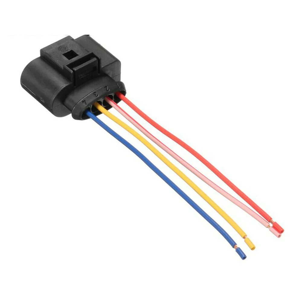 Conector de bobina de encendido, arnés de enchufe de cableado 1J0973724 para Volkswagen para Audi A4 A6, 1 ud.