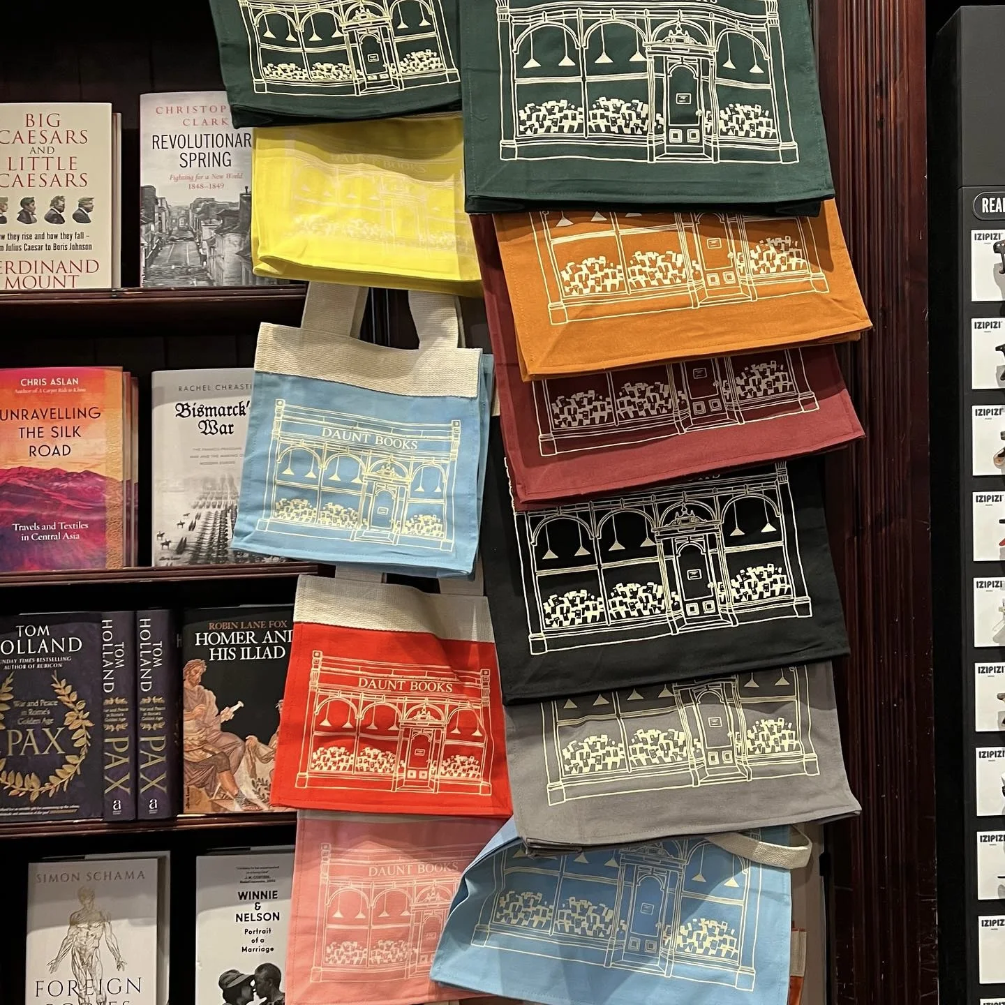 

London Daunt Books Neighborhood Canvas Bag Thiened Multi-color Bookstore Surrounding Tote Bag Faionable Canvas Bag