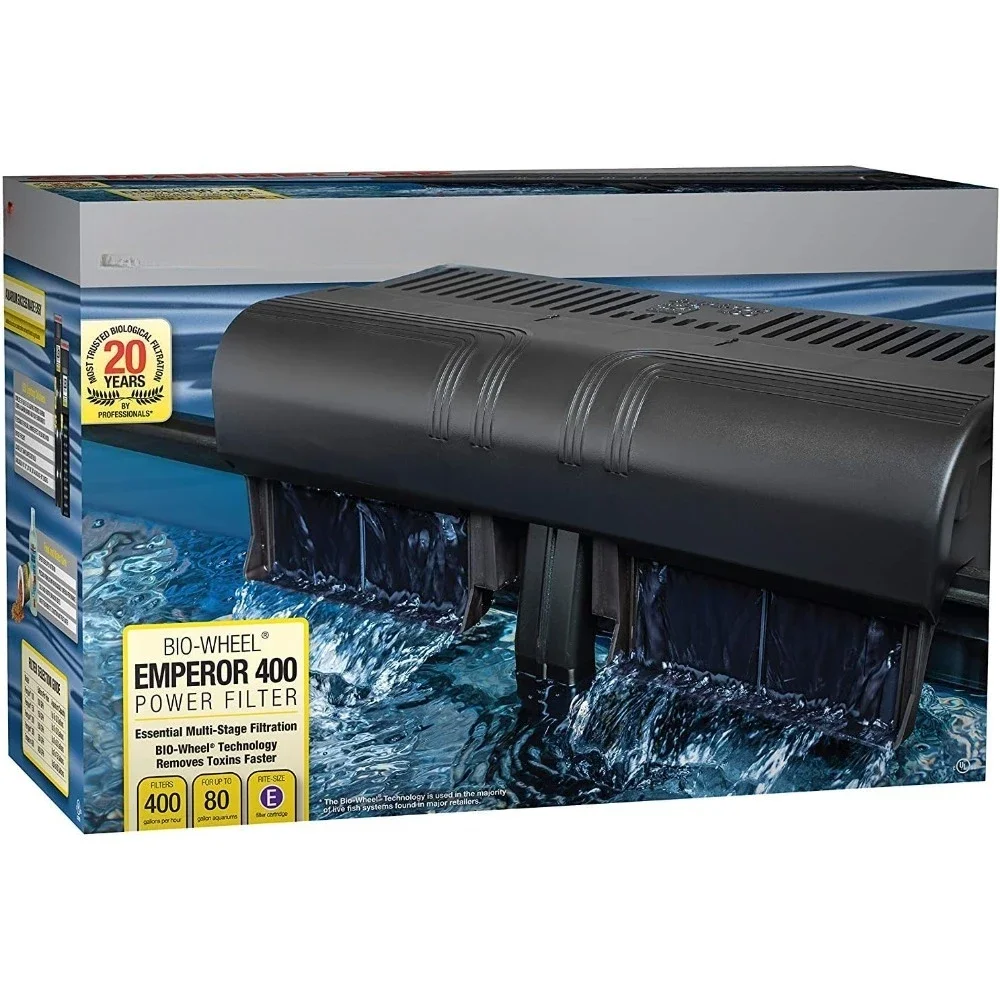 

Emperor 400 Pro Series Bio-wheel Power Filter - Up to 80 gallon, Rite Size "E"