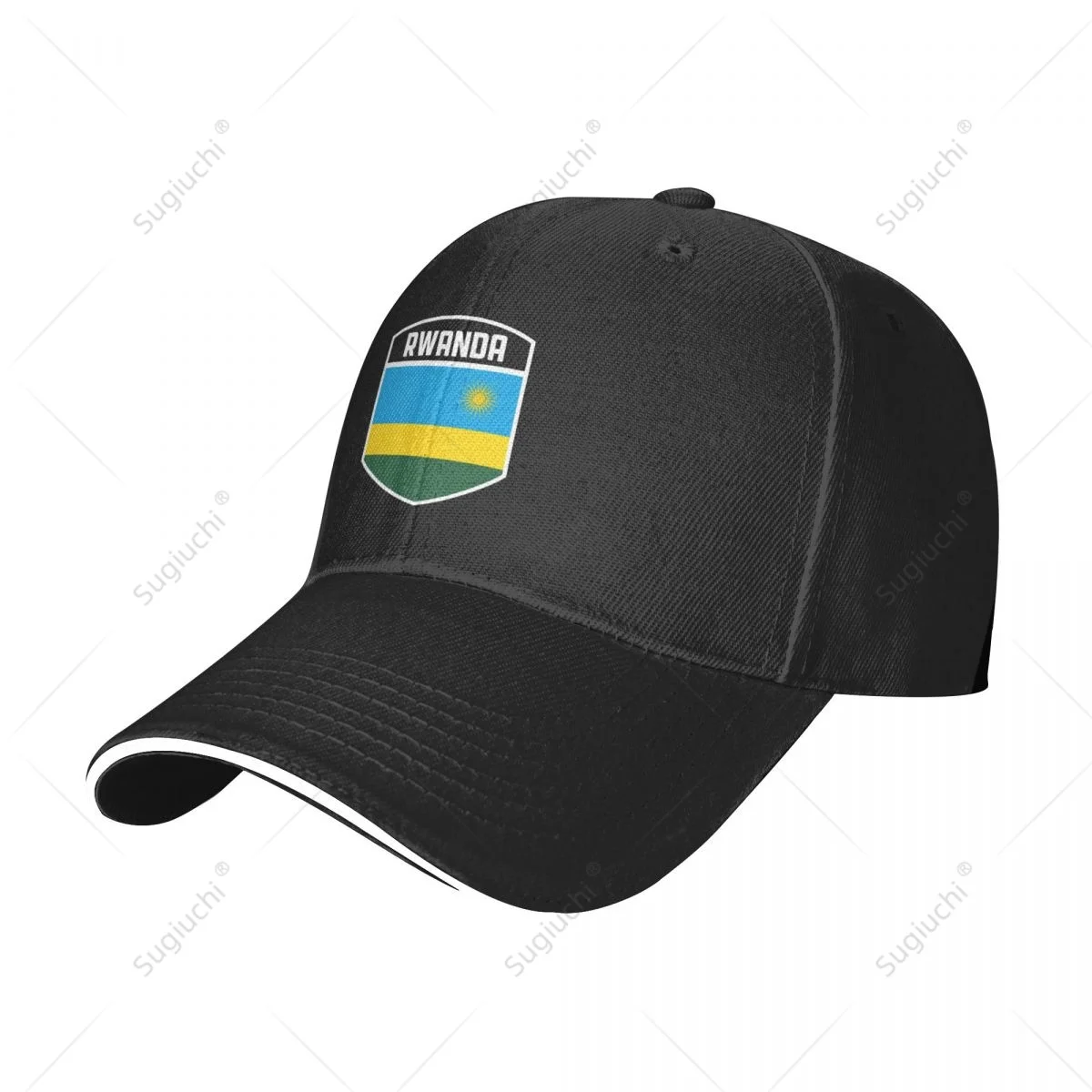 Multifunction Rwanda Flag Shield Sandwich Baseball Cap Men Sports Casual Caps Golf Hat Fishing Outdoors