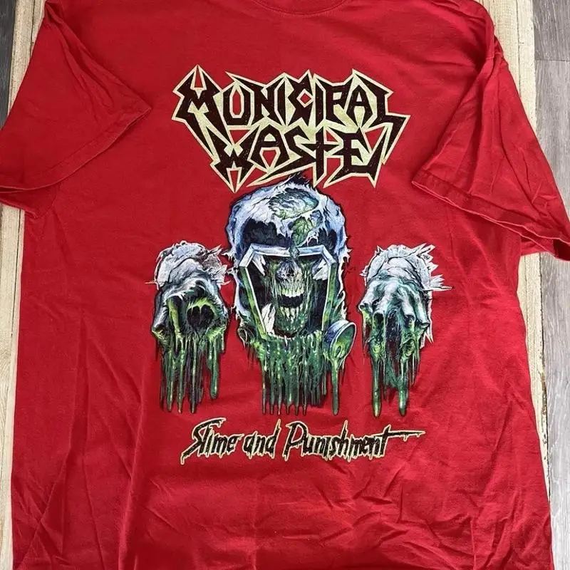 New MUNICIPAL WASTE Slime And Punishment For Fans S 5XL  T shirt SS987