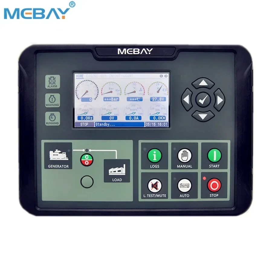 Mebays Auto Start Genset Controller Genset Control Unit DC80D Diesels Generator Parts & Accessories