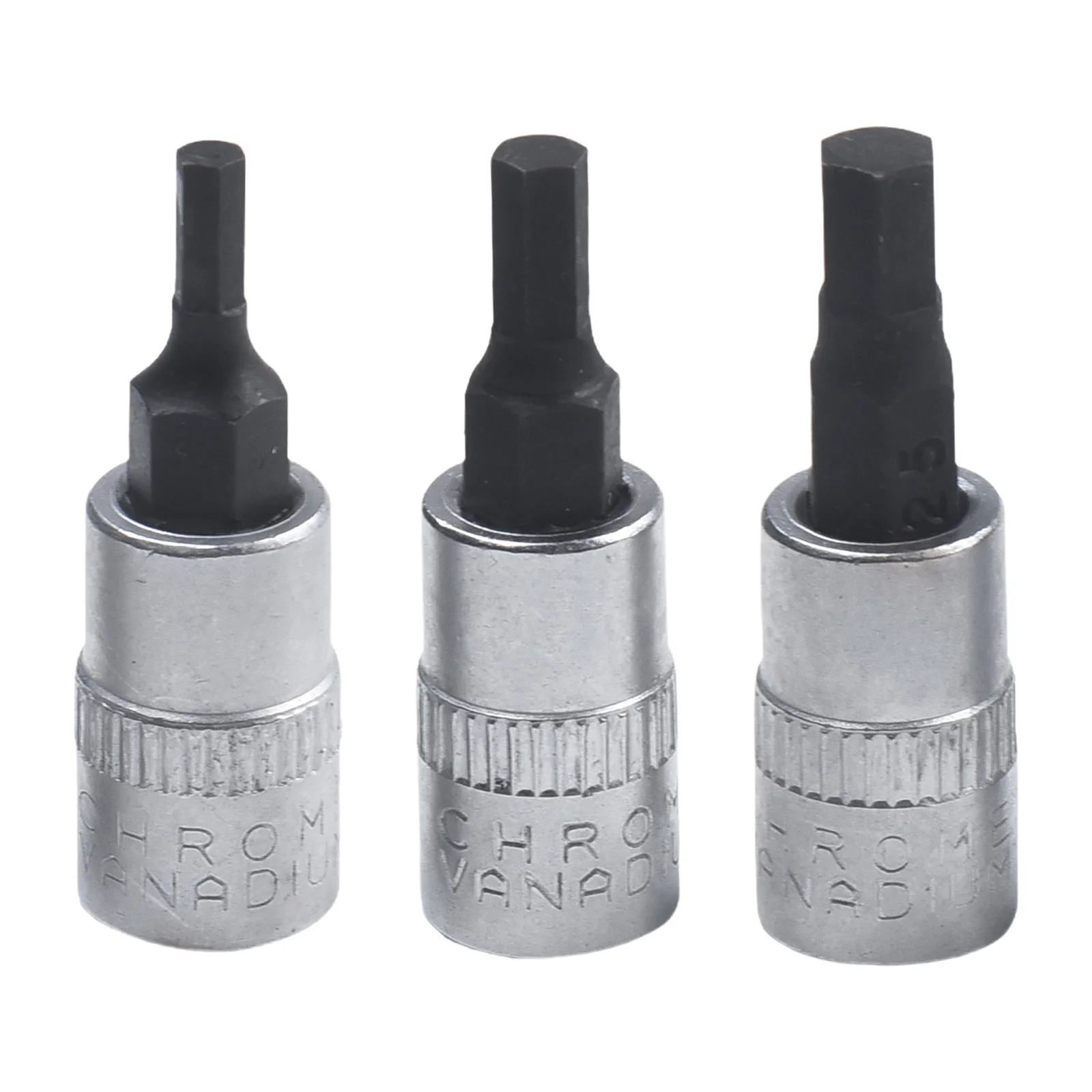 

1/4 Inch Drive Hex Bit Socket 38mm 6.35mm / 1/4\\\" Chrome Vanadium Steel H3 H5 Or H6 H7 H8 Silver For Factory New