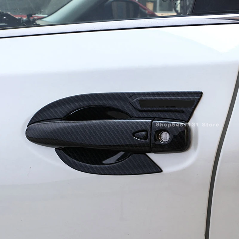 Car Door Handle Cover Handle Bowl Protection Trim for Nissan Navara NP300 D23 Pickup Accessories 2015-2019