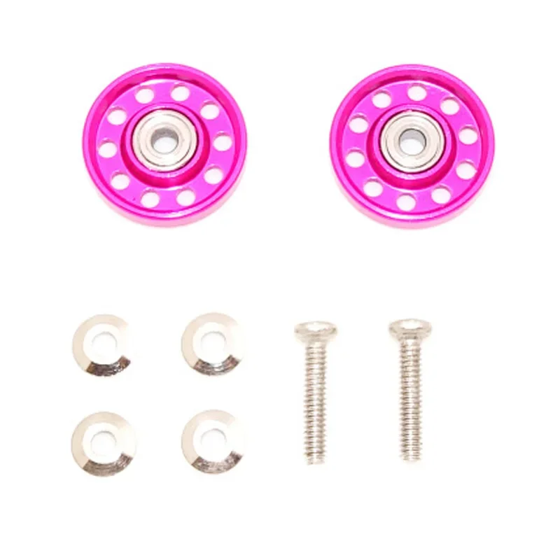 1 set of aluminium alloy 10 holes 13mm rollers for tamiya mini 4wd racing car 1/32 scale 324 store