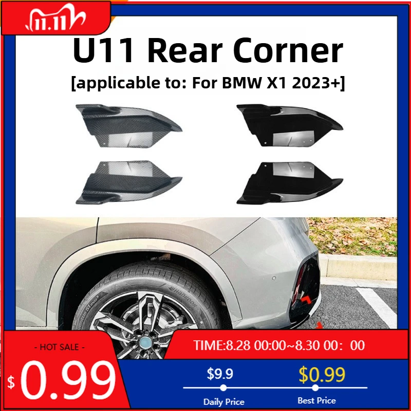 

Hot Ornaments For BMW X1 U11 2023+ Rear Corner Wind Knife Cross-border Car Exterior Sticker Modification Accessories Interior St