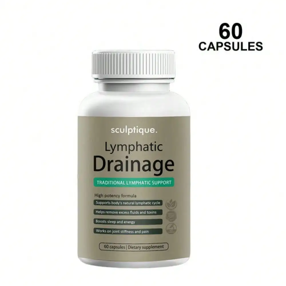 Sculptique Lymphatic Drainage Capsules, New Maximum Potency Formula 60 Capsules