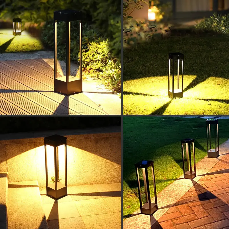 Imagem -06 - Led Solar Lawn Luz ao ar Livre Jardim Impermeável Paisagem Caminho Lâmpada Decorativa Villa Pátio Varanda Fence Street Luzes Solar