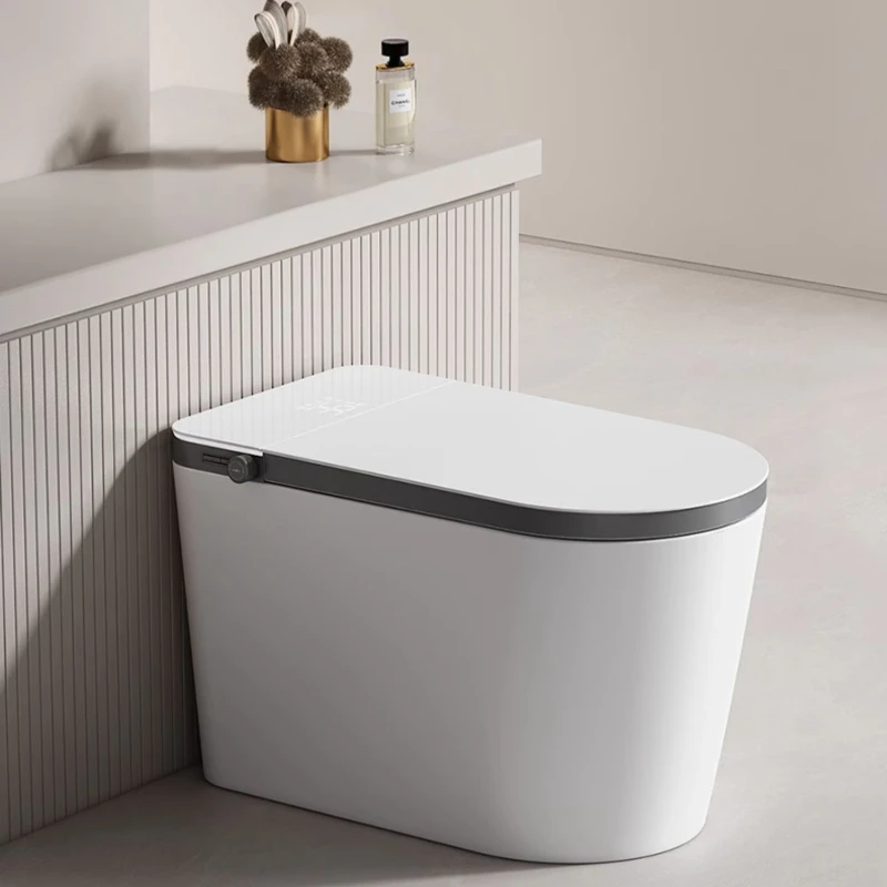 Smart toilet instant heating home heating without water pressure limit foam shield fully automatic integrated toilet