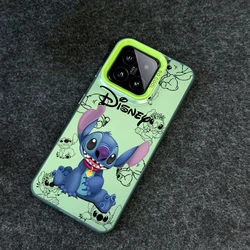 Disney Stitch Para Cartoon Cute For Xiaomi Mi 11 12T 13T Poco F4 F3 X3 X5 C51 C50 M3 M5S Pro Lite 5G Colorful Silver Cover