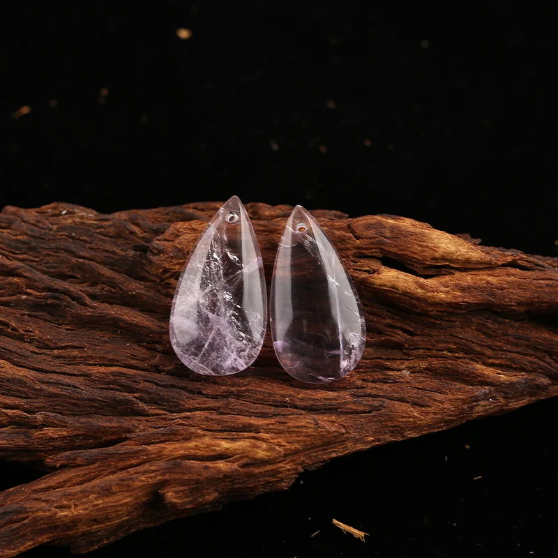 B&F Pink Quartz Earring Beads for Jewelry Making, Handmade Natural stones beads, Stones for jewelry Making Supplies