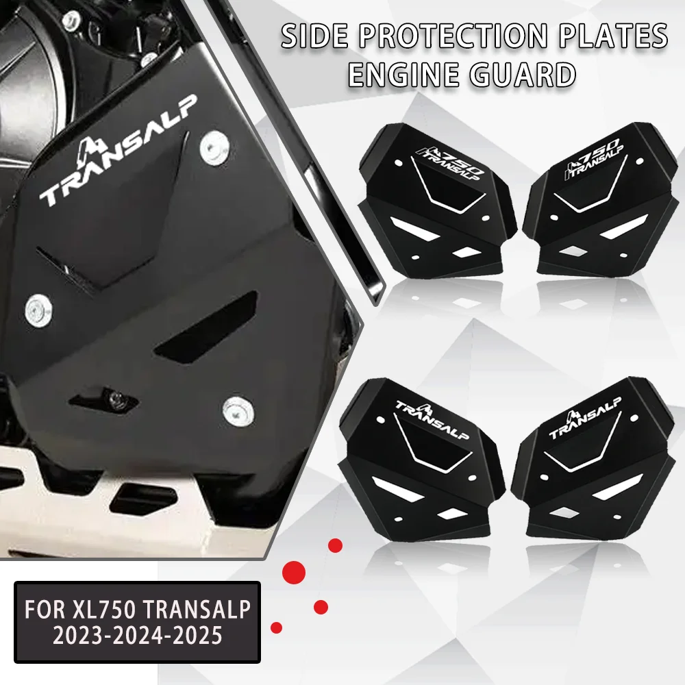 For Honda XL 750 TRANSALP XL750 Transalp 2023 2024 Engine Guard Cylinder Cover Plate Bumper Side Protection Replacement Parts