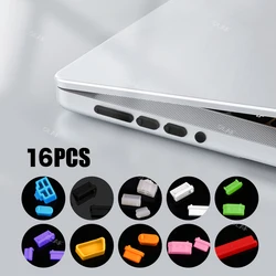 1Sets Universal Notebook Anti Dust Plug 16pcs Laptop Dustproof Stopper Dust Plug Usb Computer Interface Waterproof Cover