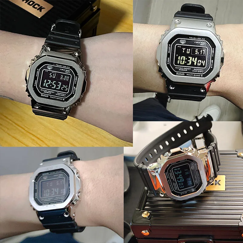 Resin Strap Suitable for GMW-B5000 Waterproof Replacement Bracelet Men's Rubber Pin Buckle Watch Accessories