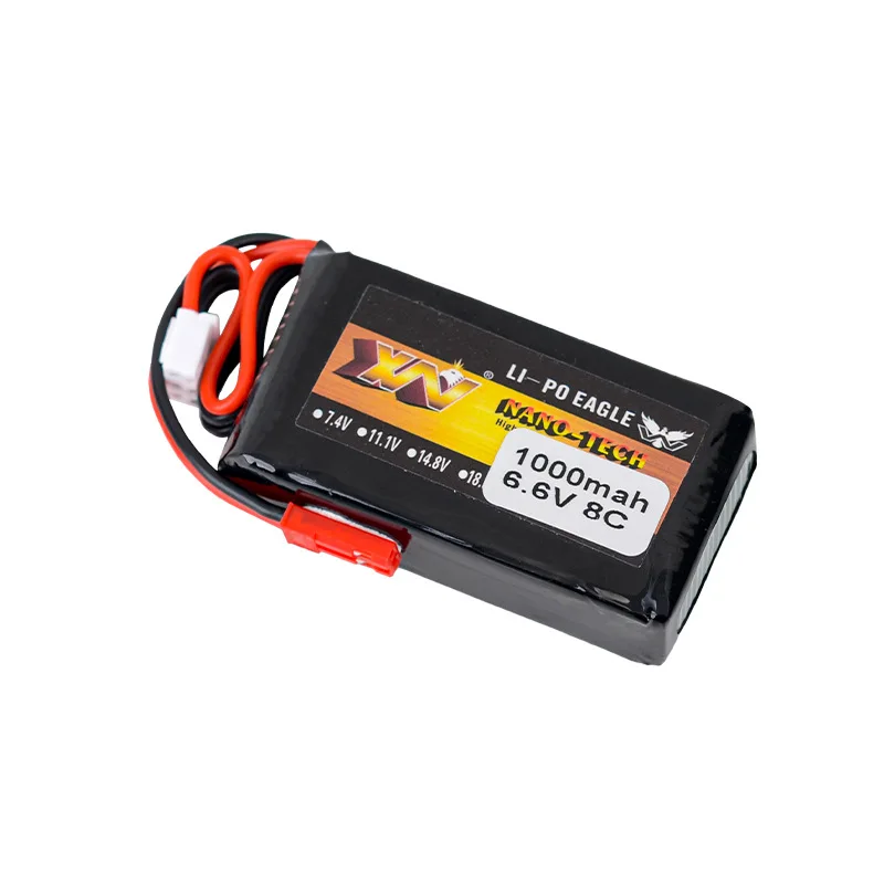 1/2 pz 1000mAh 8C 6.6V litio ferro LiFePO4 batteria per Mike MC6B MC6A 4PX 14SG 10J 4PV 4PLS modello di aeromobile telecomando