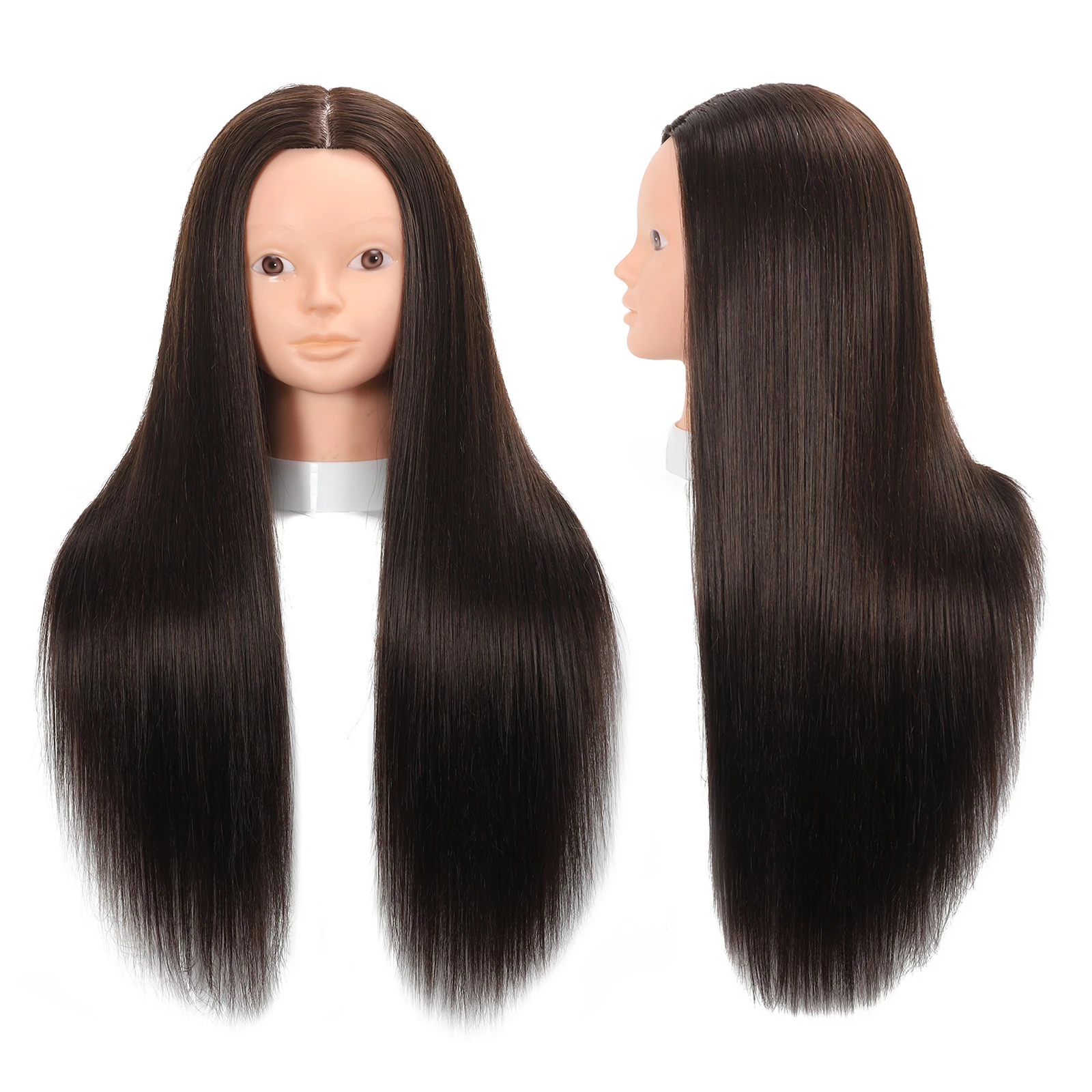 Mannequin Head 80% Real Human Hair Styling Hair Mannequin Head Human Hair to Practice Hair and Makeup Hairdresser Head With Gift