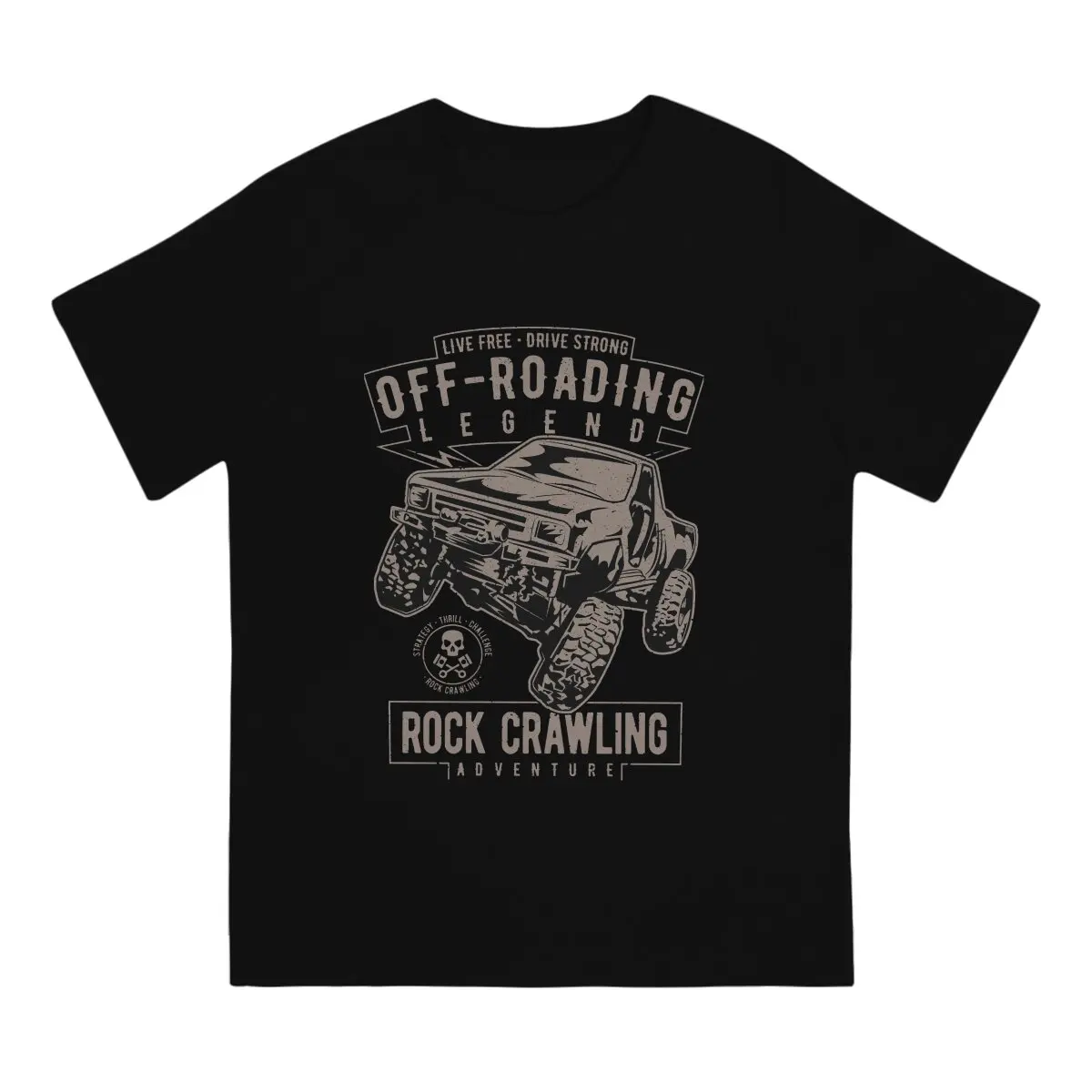 Vintage Tacoma Rock Crawling Legend T-Shirt for Men Round Collar Cotton T Shirts Vintage Truck Short Sleeve Tees 4XL 5XL