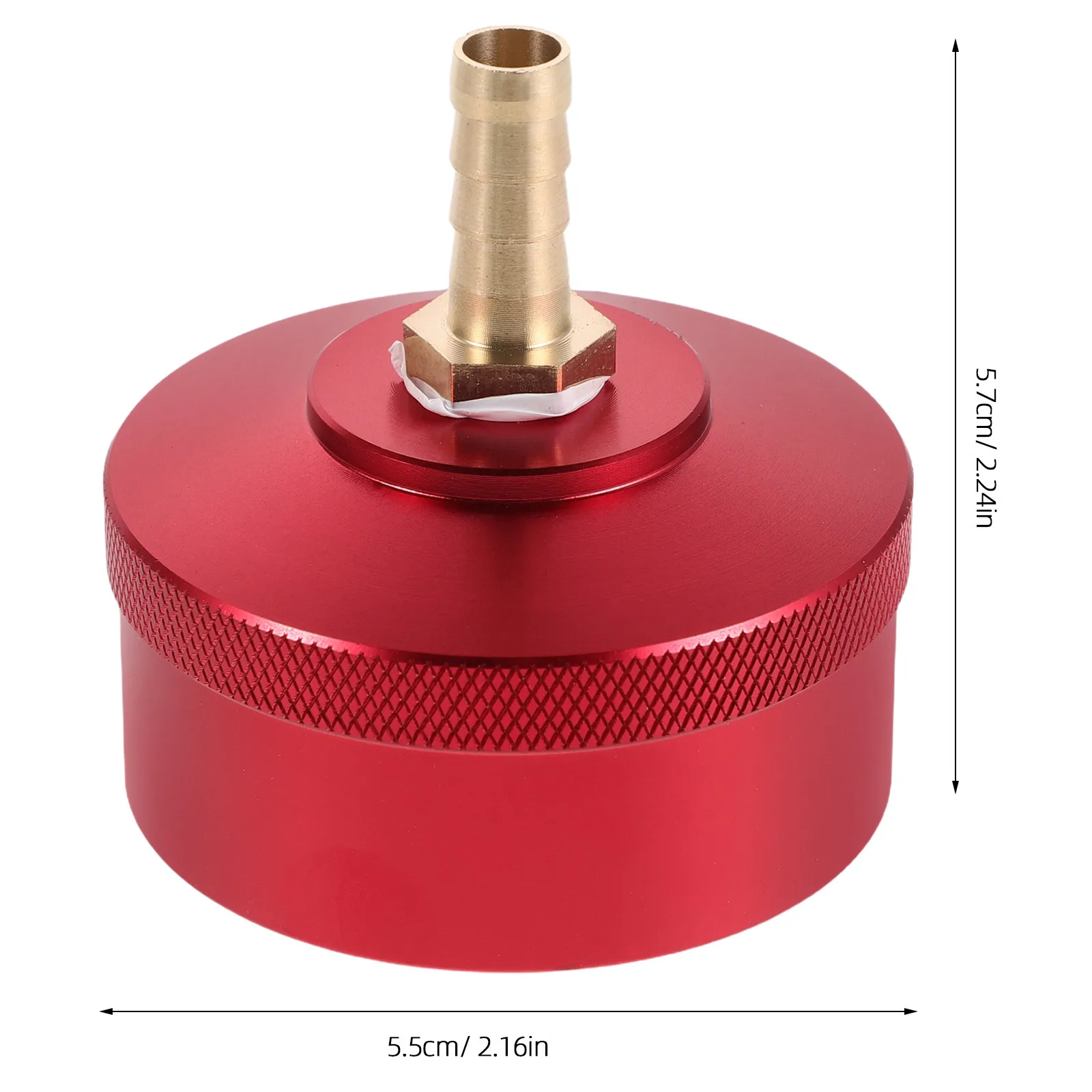Red Aluminum Alloy Generator Fuel Gas Cap Leakproof Extended Run Replacement Fuel Tank Cover for Backup Power Generator