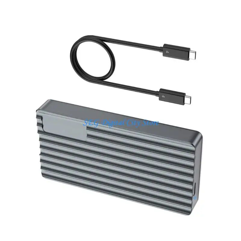 U75B Compact Aluminum USB4 M.2 NVMe Drive Enclosure 40Gbps Data Transfer Supports PCIe NVMe Drvie Case