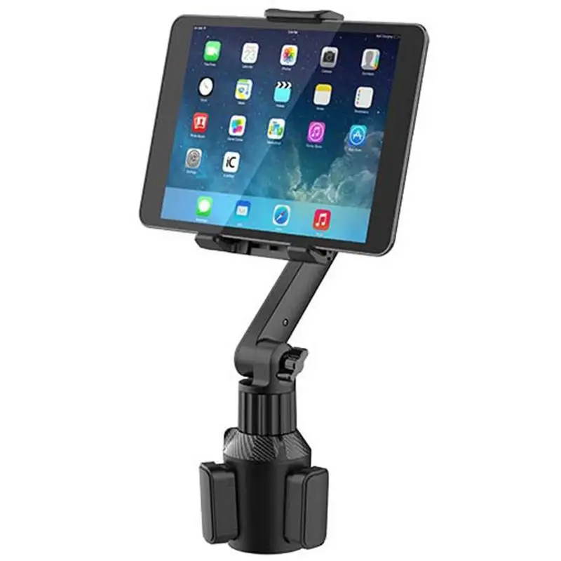 Tablet Cup Holder Mount 360 Adjustable Smartphone Holder Car 270 Tilt Bar Triangular Base Ram Mount Tablet Holder For SUVs