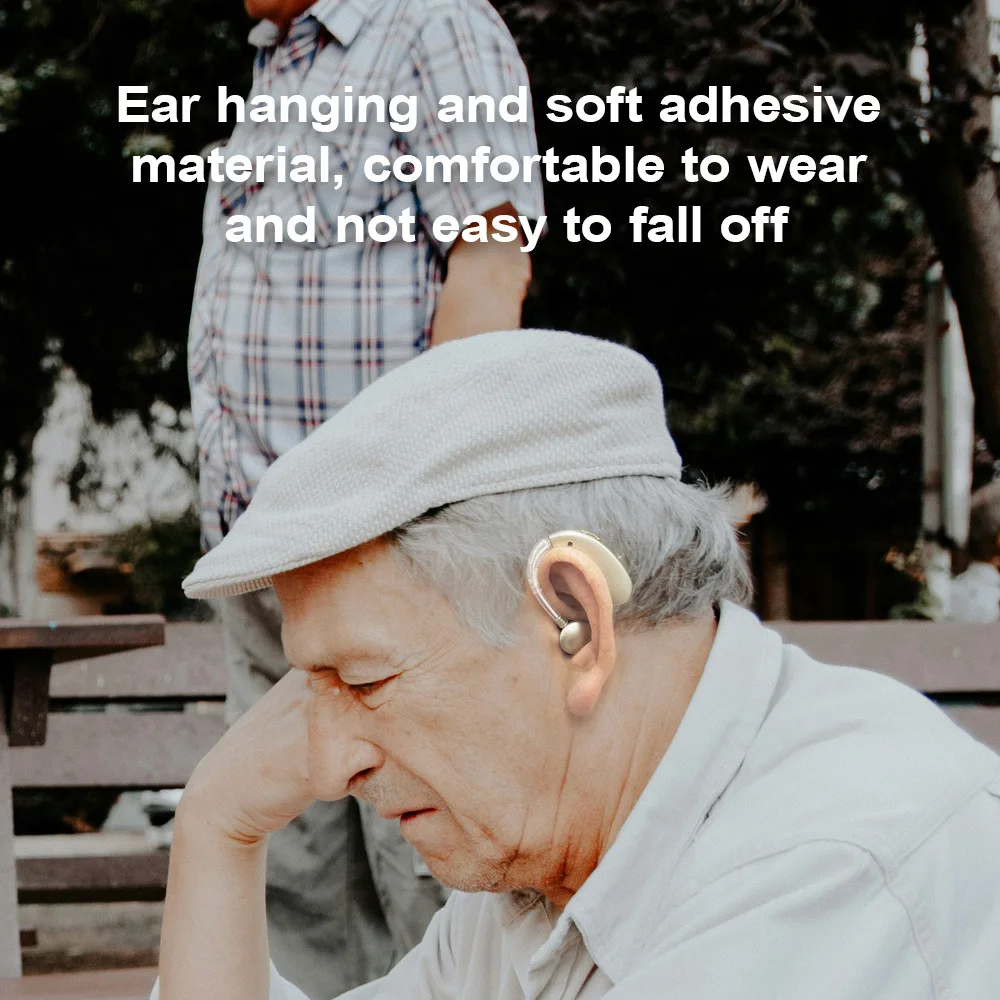 Enlarged hearing health earphones enhance ear sound protection for the elderly with hearing loss and tinnitus