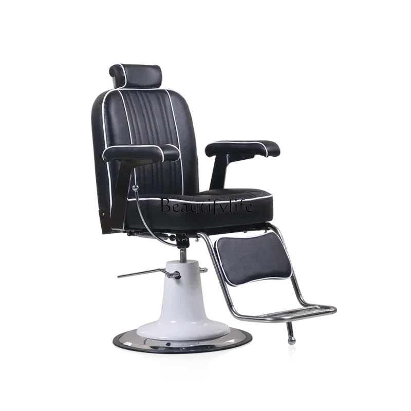 

Can Be Put down Men's Barber Chair Barber Shop Hair Cutting Chair