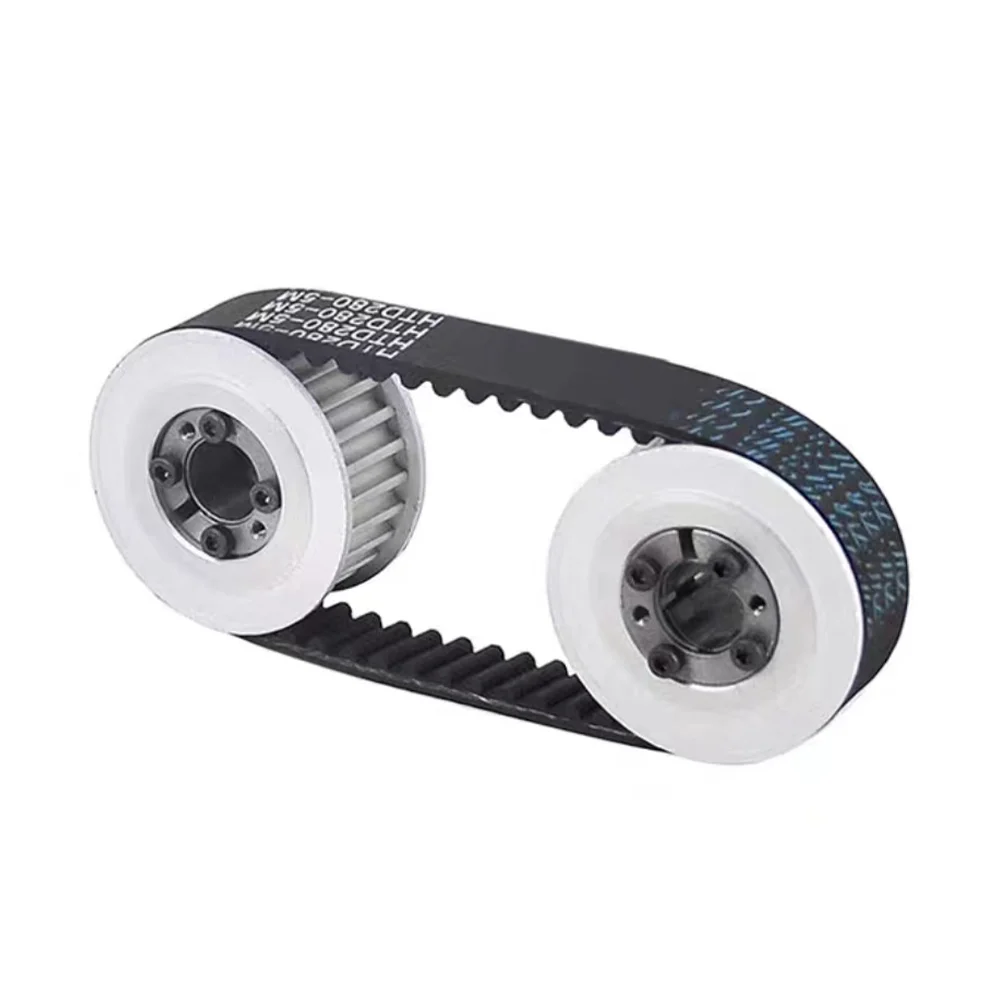 HTD5M 50Teeth/60Teeth Timing Pulley With Keyless Bushing Bore 5mm-32mm 5M-50T/60T Synchronous Wheel For Width 10/15/20/25mm Belt