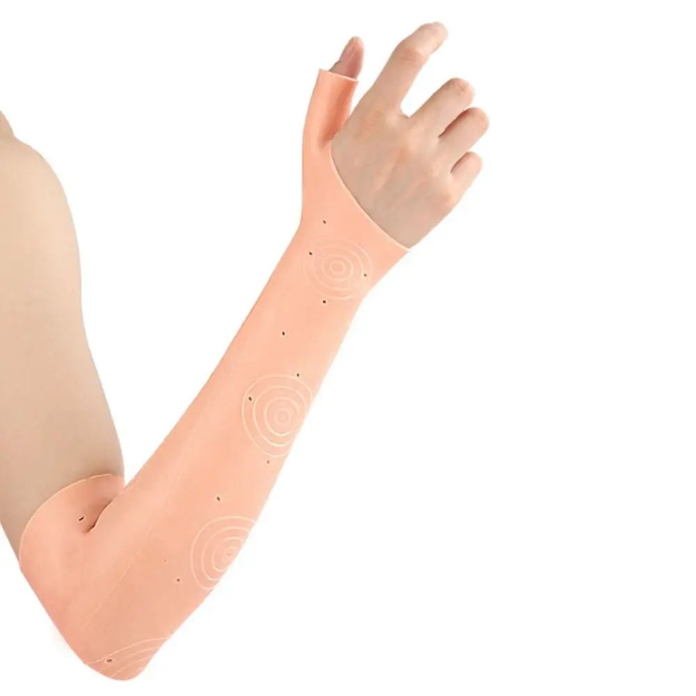 

New Reusable Silicone Gloves Waterproof Moisturizing Gel Long Tube Gloves Anti Cracking Arm Care Tool Men Women